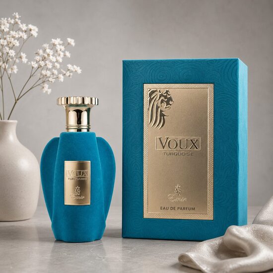 VOUX TURQUESA - EMIR  (Paris Corner). Perfume árabe frutal ambarada.