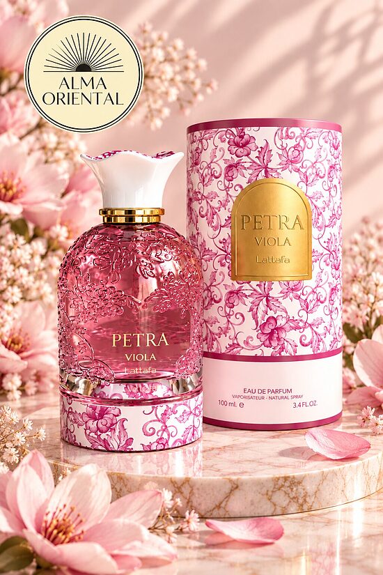 Petra Viola de Lattafa – Eau de Parfum 100 ml | Violeta, Frambuesa y Algodón de Azúcar